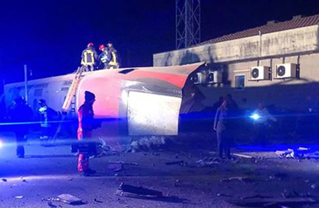 Lugar donde descarril&oacute; un tren de alta velocidad modelo Frecciarossa 9595 en las cercan&iacute;as de Mil&aacute;n