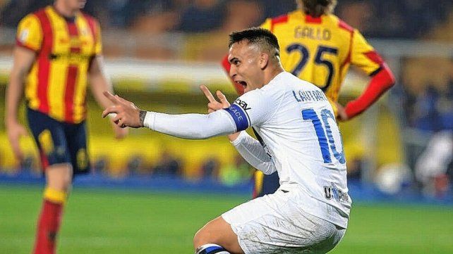 Lautaro Martínez hizo dos en el triunfo de Inter ante Lecce Lautaro Martínez hizo dos en el triunfo de Inter ante Lecce