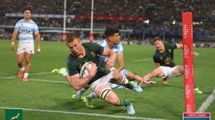 Los Pumas chocaron contra los Springboks.