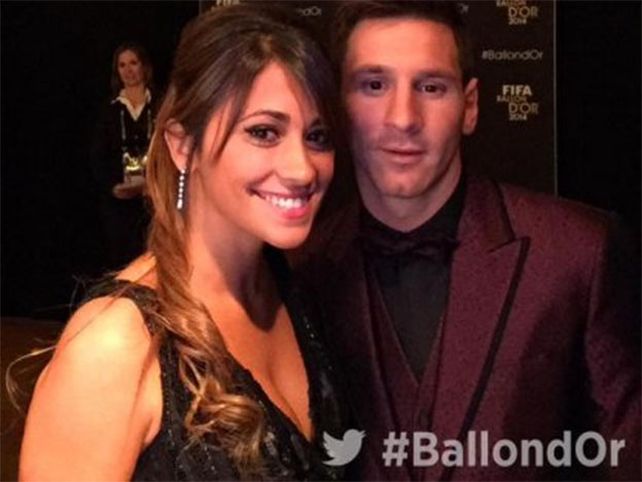 El look de Messi y Antonella en la gala del Balón de Oro