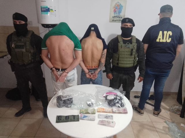 Parte de la banda de Fran Riquelme al momento de la captura