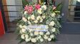 Dejaron una corona mortuoria en la sede de Amsafé Rosario