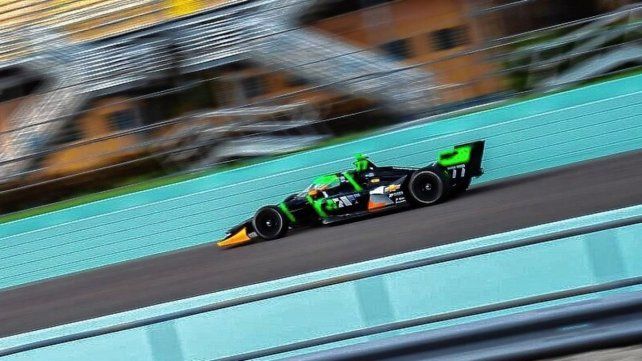 El piloto del Juncos Hollinger Racing completó el segundo día de pruebas en el trazado de Miami.