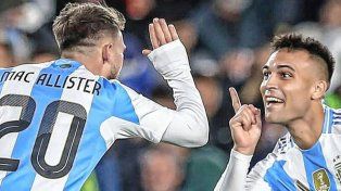 Lautaro Martínez y Alexis Mac Allister