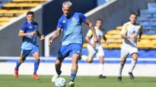Enzo Copetti en acción. Según lo que informó el club, el 9 convirtió uno gol.