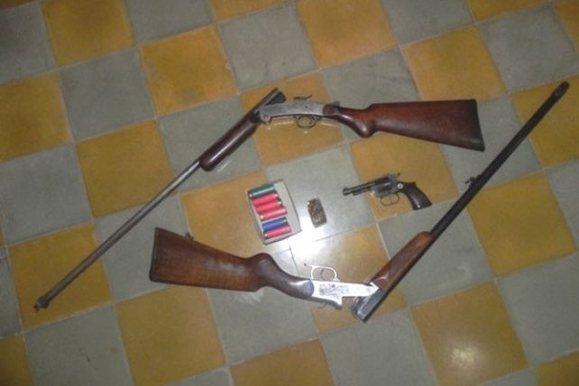 En un procedimiento secuestraron armas de grueso calibre