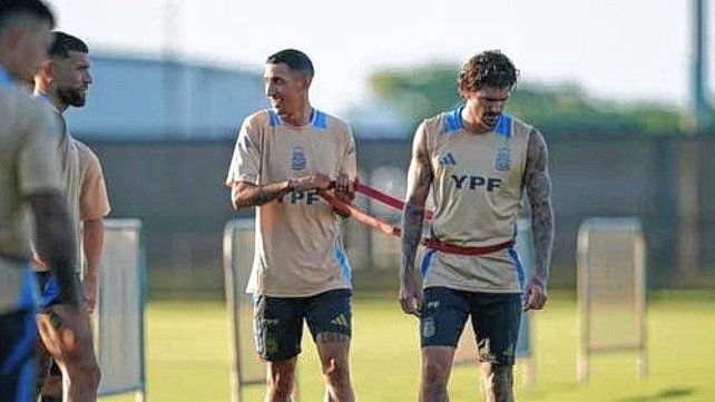 La Selección se entrenó con plantel completo en Miami