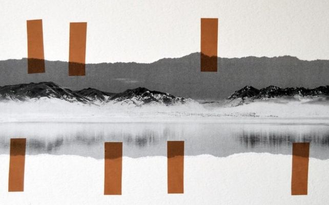 De la serie Operaciones sobre la inmensidad - Fotografía y collage - 35x25cm – 2017 - Anahí Lacalle