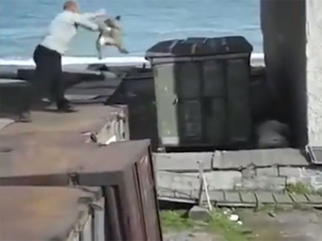 En el video no se ve que nadie corra peligro. Es más