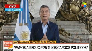 Anunciaron la reducción de 1 de cada 4 cargos y la prohibición de nombrar familiares de ministros