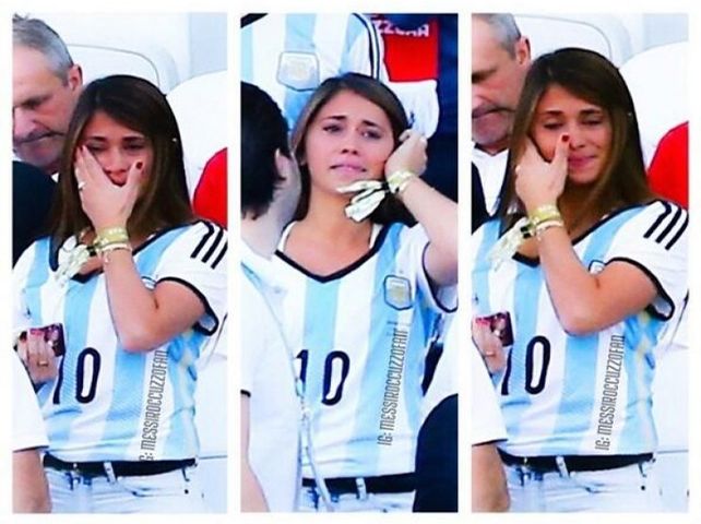 La emoción de la mujer de Messi en el triunfo de la Selección