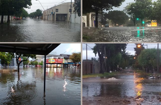 Fuerte temporal de lluvia en Santa Fe