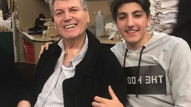 El actor junto a su hijo Facundo.&nbsp;