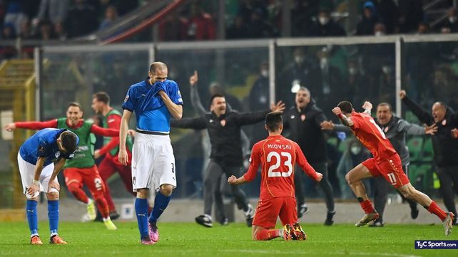 Batacazo: Italia no jugará el Mundial de Qatar tras ser eliminada por Macedonia del Norte en el repechaje