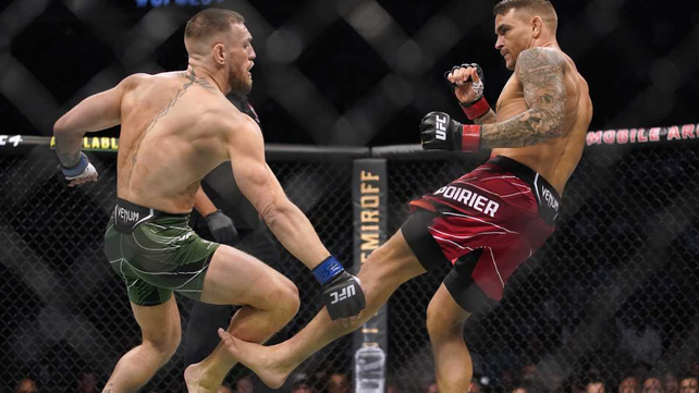 Video: McGregor sufre una fractura y perdió ante Poirier