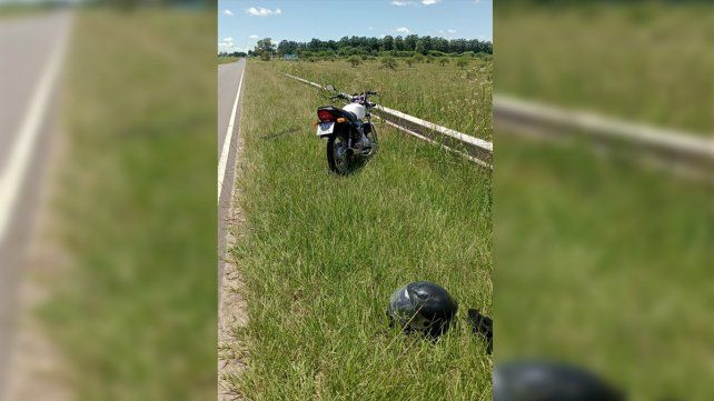 Dos personas resultaron heridas al accidentarse en motocicleta