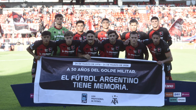 Los titulares de Newells que salieron a jugar contra Gimnasia de Mendoza.