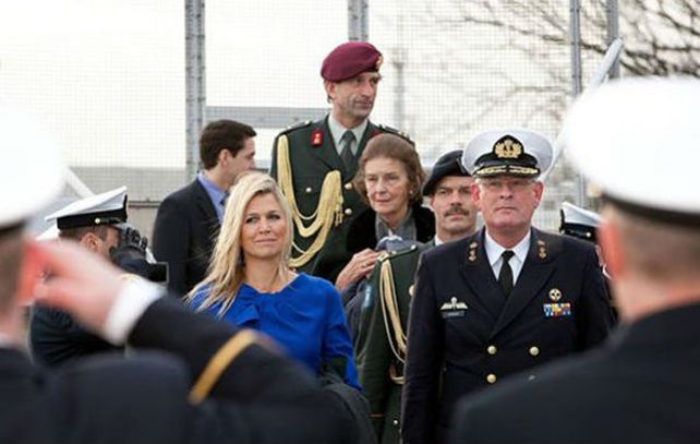Acto. Más tarde Zorreguieta visitó la base naval de Den Helder.