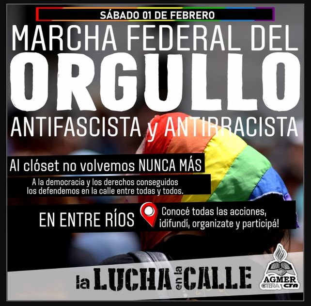 Marcha Federal antifascista, antiracista: más ciudades se suman en Entre Ríos