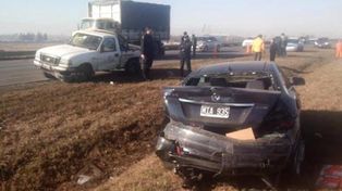 Otro accidente múltiple a causa de la niebla en la autopista Santa Fe - Rosario