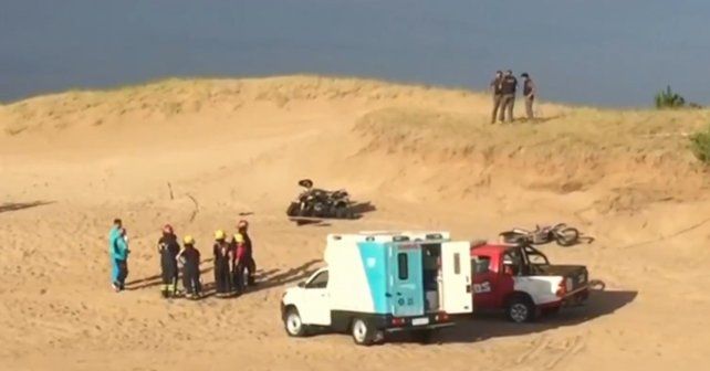Chocaron una moto y un cuatriciclo en una playa de Villa Gesell: hay un muerto