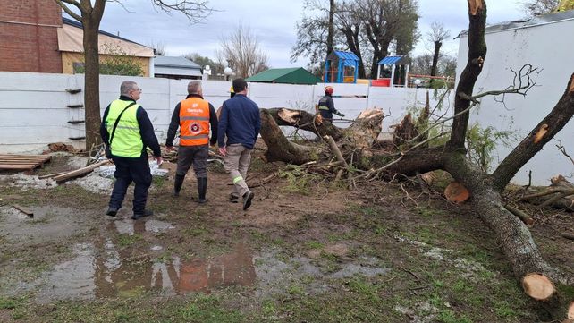 Fuerte temporal en Las Rosas y San Genaro: 53 viviendas afectadas