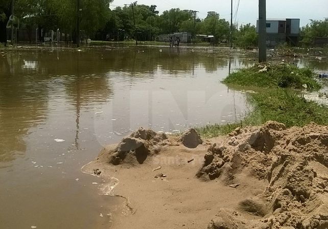 Así está el camino de ingreso a  La Vuelta del Paraguayo.