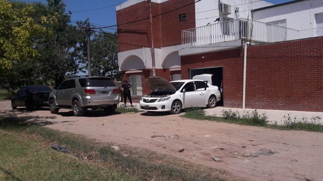 El auto. El Corolla usado por los agresores de Hugo Oldani se halló en la casa de un policía retirado.