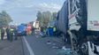 Choque múltiple en la autopista Rosario-Buenos Aires: falleció un camionero