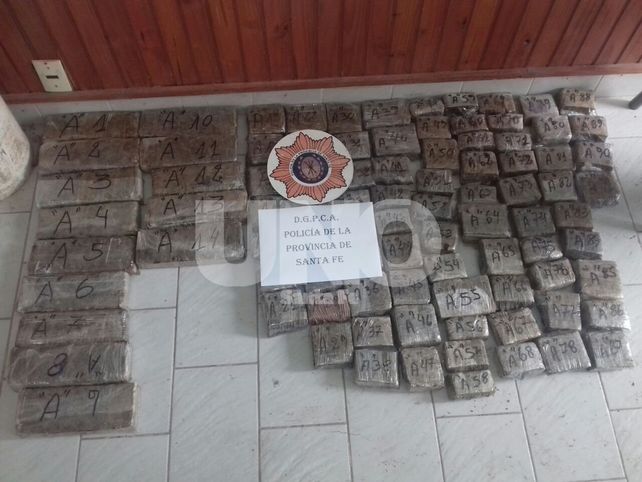 Secuestraron 30 kilos de marihuana y apresaron a dos narcotraficantes en el norte santafesino