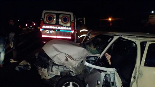 Choque en cadena en la ruta 127