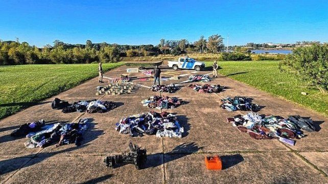 Mercadería de origen extranjero intentaban trasladar por el río Uruguay.