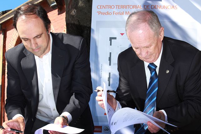Corral y Lamberto presentaron el Centro Territorial de Denuncias