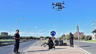 Los drones que usa APSV de Santa Fe sobre la Avenida de Circunvalación en Rosario