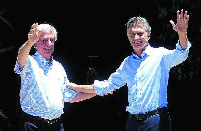 En sintonía. Tabaré y Macri ya se habían reunido en enero pasado.