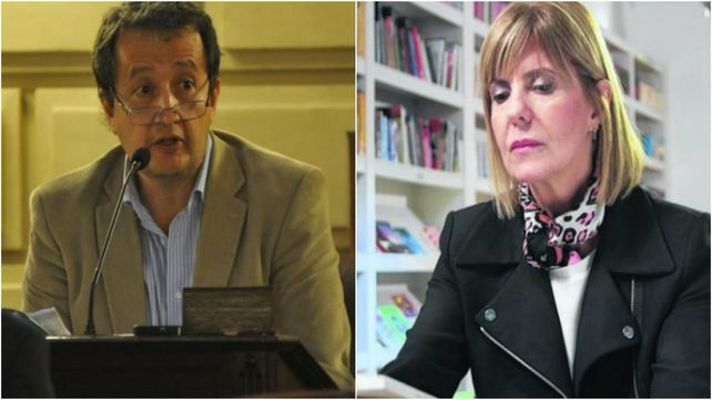 El diputado Carlos Del Frade.&nbsp;La ex jueza Alejandra Rodenas.