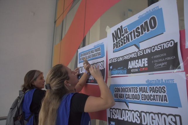 Amsafé hizo una presentación en el Ministerio de Trabajo para rechazar el presentismo dispuesto por la provincia