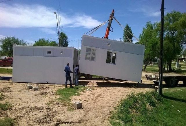 Desembarco. Una empresa del sur santafesino es la encargada ahora de cumplir con su instalación definitiva.