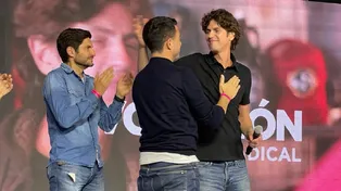 Maximiliano Pullaro, Rodrigo de Loredo y Martín Lousteau, referentes de la corriente que discute con la conducción del radicalismo y el PRO.