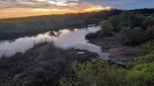 La zona donde el hombre desapareció de la superficie del Río Gualeguay.