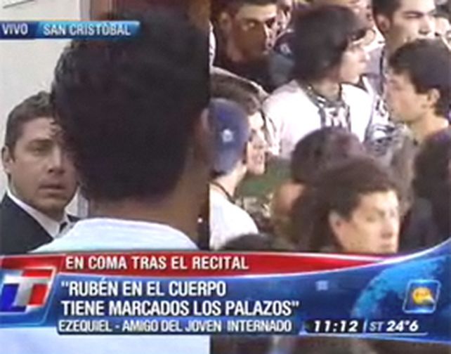 Est&aacute; en coma el chico herido antes de un recital de Viejas Locas en V&eacute;lez