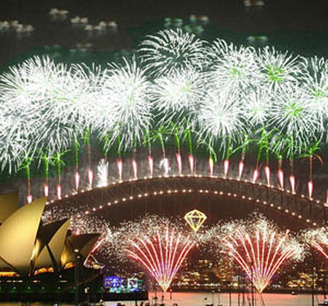 En Australia ya se festeja la Navidad con una fiesta de luces y fuegos artificales