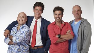 “Tom, Dick and Harry”. EI Bicho Gómez, Mariano Martínez, el director Nicolás Cabré y Yayo Guridi, de estreno.