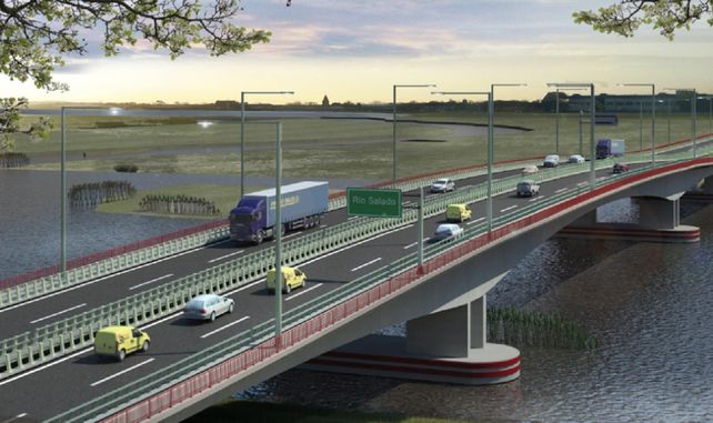 En la imagen render del proyecto se puede observar cómo se piensa utilizar la traza antigua y la nueva para completar el viaducto cuya construcción comenzará en abril.