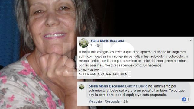 Exenfermera santafesina instiga a sus colegas a hacer sufrir a quienes se hagan un aborto