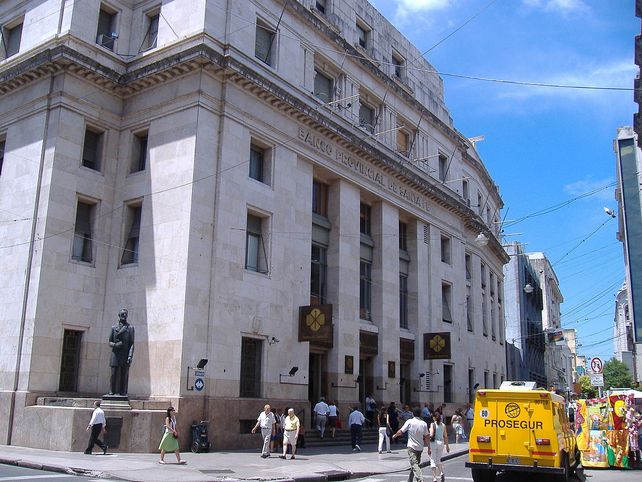 Sede histórica del Banco de Santa Fe en Rosario