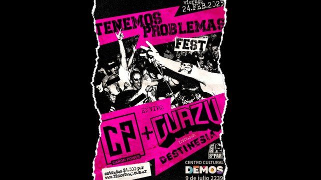 Tenemos Problemas Fest el fin de semana en Demos