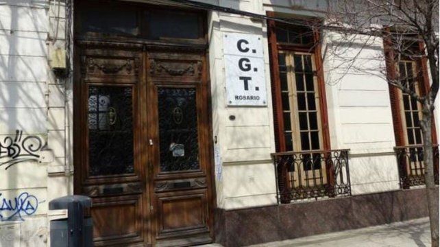 La delegación local de la CGT.
