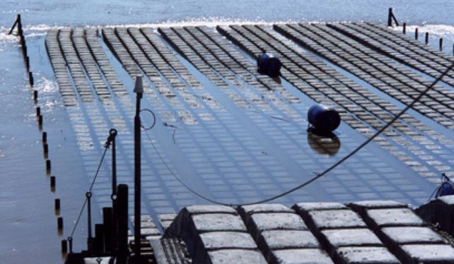 Así es la manta geotextil que fija el lecho del río y protege al Túnel Subfluvial Así es la manta geotextil que fija el lecho del río y protege al Túnel Subfluvial