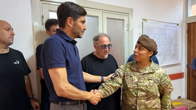 Pullaro recorrió Casilda, Funes y Pujato, tres de las localidades más afectadas por el temporal